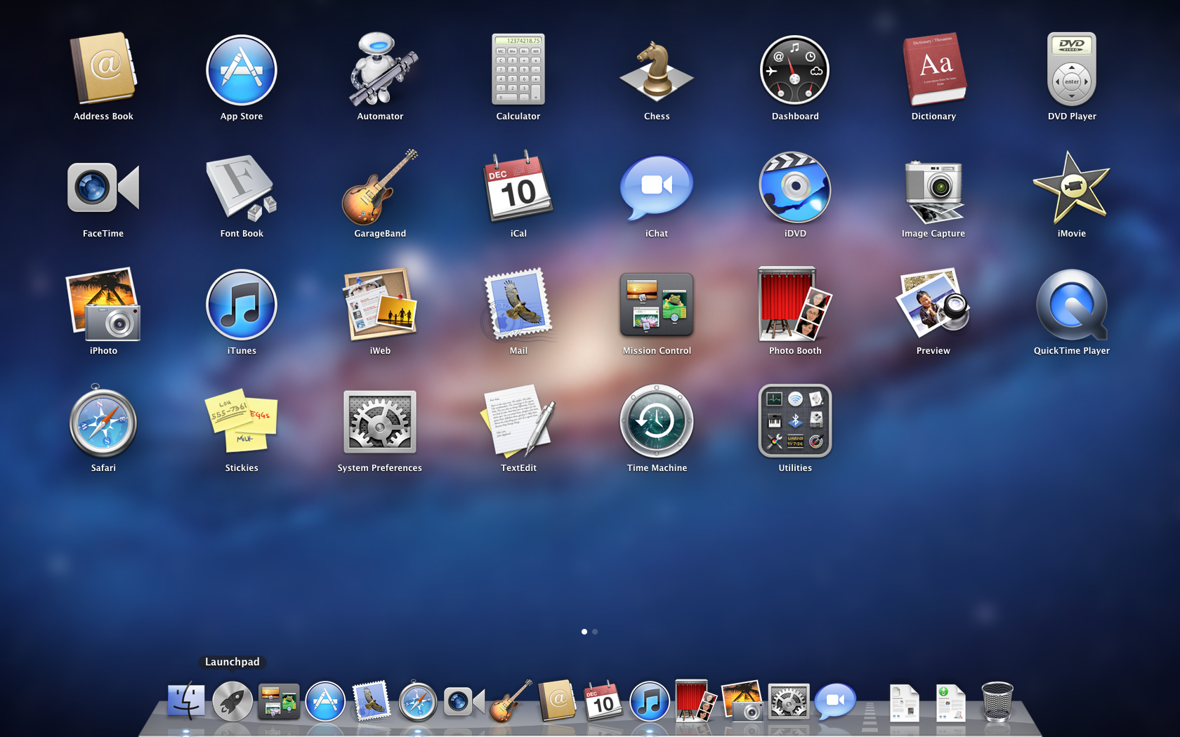 Mac os apps on dock screen